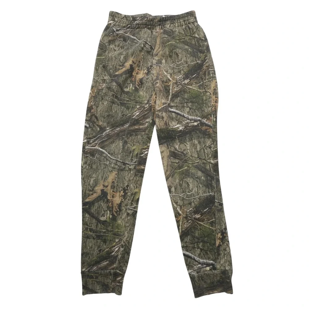 Carhartt Pants Kids Youth 10-12 Green Camo Fleece Sweatpants Mossy Oak‎ Hunting